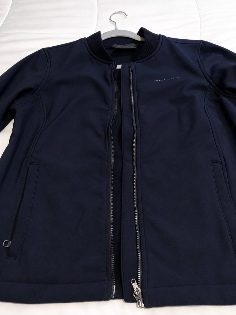 Harley-Davidson Women's Navy Blue Softshell Fleece Lined Jacket Size 2 - Picture 2 of 6